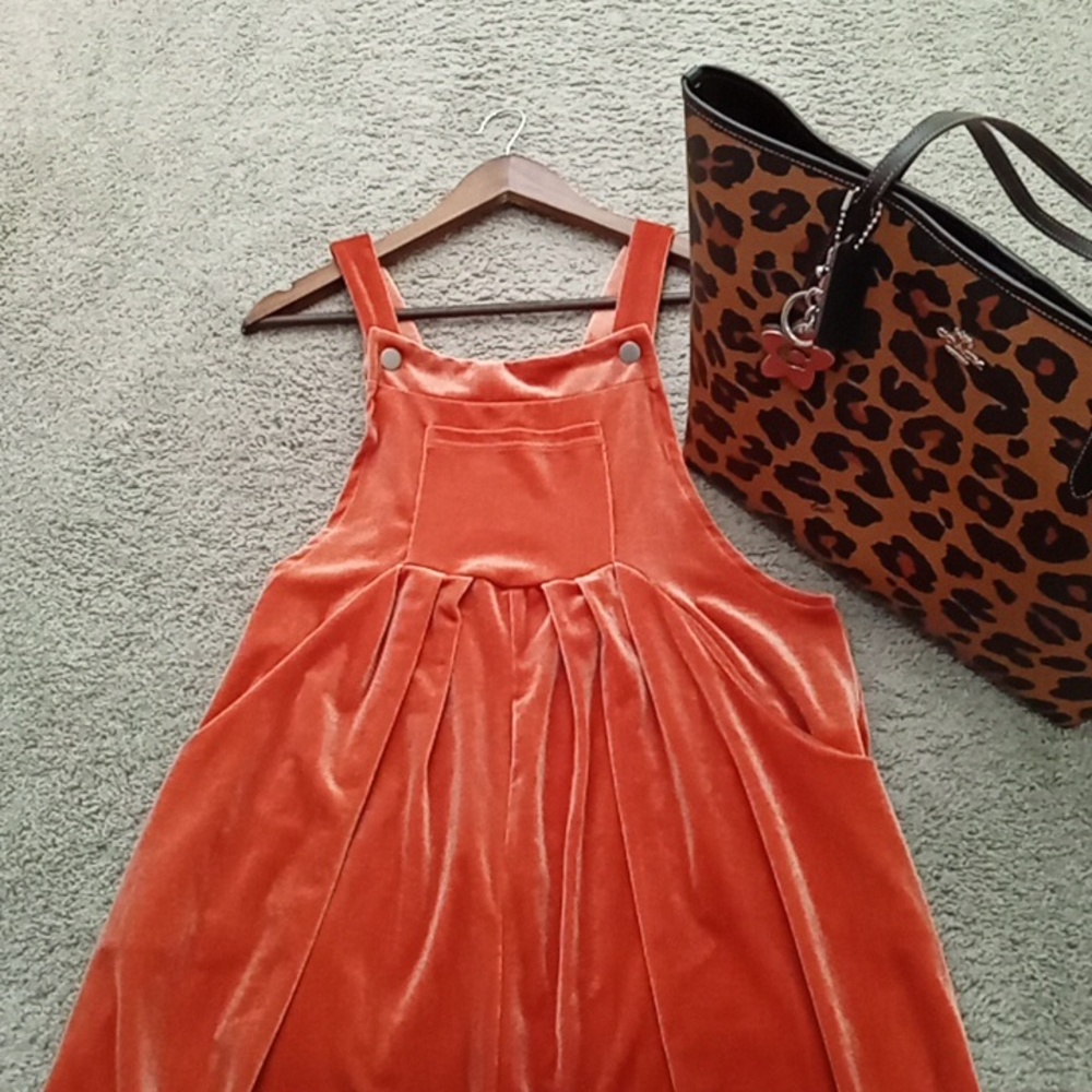 Ladies Velour "Grand Canyon" Colored Overall Jumper Dress!!!